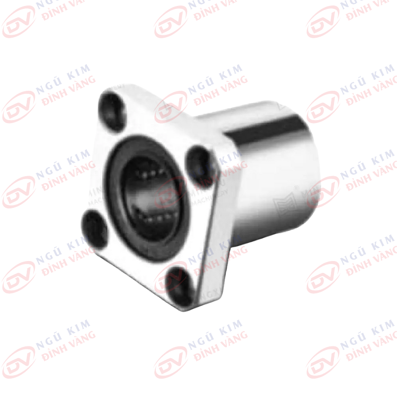 Bạc Đồng Tự Bôi Trơn Vòng bi tuyến tính tiêu chuẩn có bích lmf / lmk / lmh - ảnh 2
