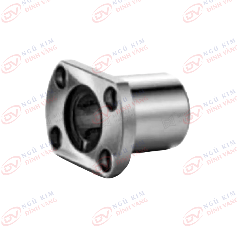 Bạc Đồng Tự Bôi Trơn Vòng bi tuyến tính tiêu chuẩn có bích lmf / lmk / lmh - ảnh 4